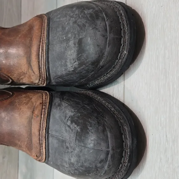 Georgia Boot Men Steel Toe G5655 12&quot; ST Pull On Mud Dog Leather Boots 10.5W