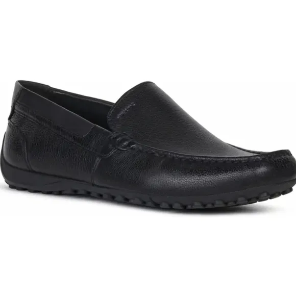 GEOX Respira Kids Boys  Leather Comfort Slip On Loafer Moc shoes sz 36/4