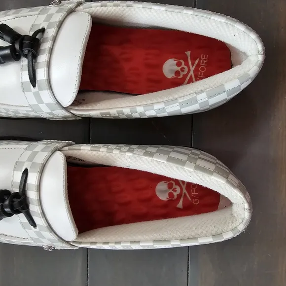 G/FORE Women's Tassel Leather Wateeproof Loafer Cruiser Golf Shoes Size 9