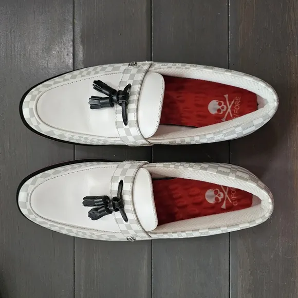 G/FORE Women's Tassel Leather Wateeproof Loafer Cruiser Golf Shoes Size 9