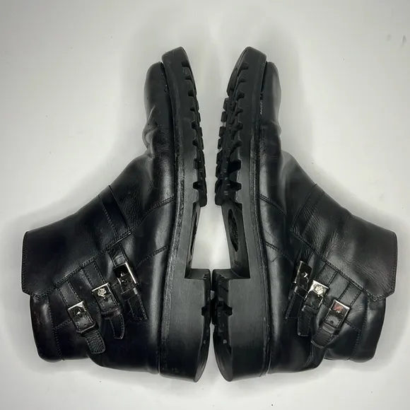 Gianni Versace Black Mens Chelsea Ankle Boots Mens Size 10.5