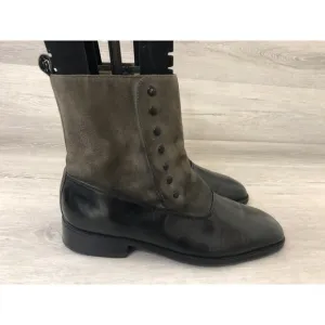 Giorgio Brutini 155971-8 Men US 12M Black Genuine Leather Square Toe Ankle Boots