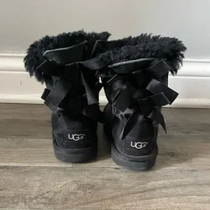 Girl’s Toddler Bailey Bow Black UGG Boots
