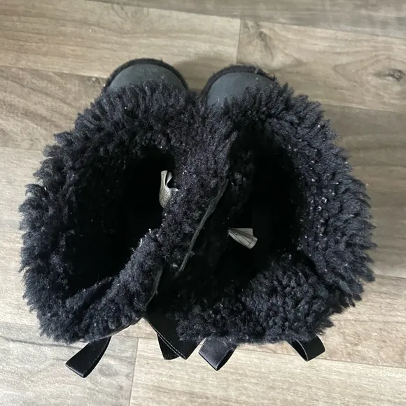 Girl’s Toddler Bailey Bow Black UGG Boots