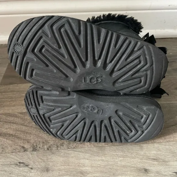 Girl’s Toddler Bailey Bow Black UGG Boots