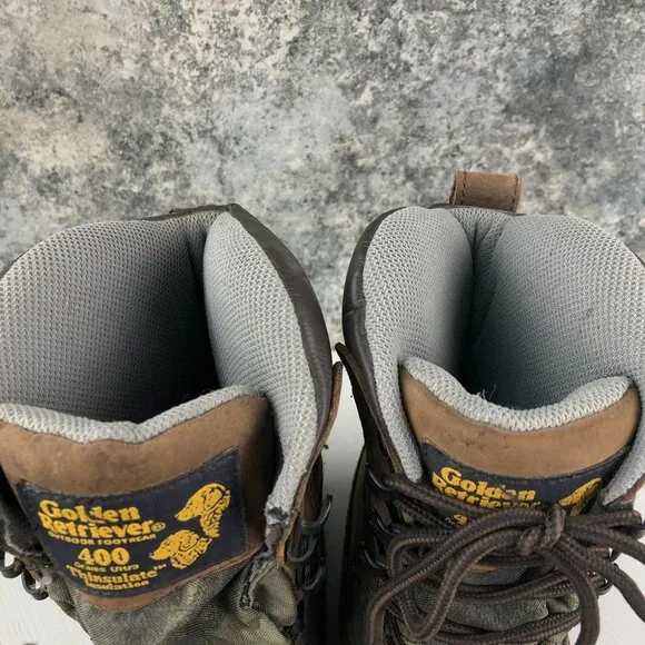 Golden Retriever Men's Size 8M Brown 400g Thinsulate Insulated Waterproof Boots