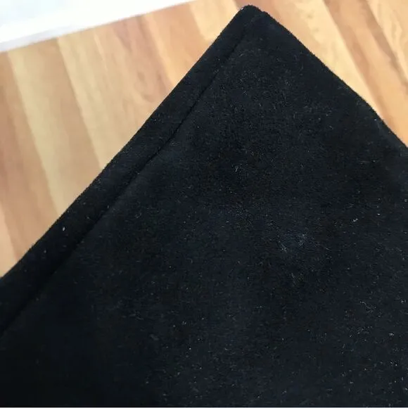 GOOD AMERICAN Black Stiletto Thigh High Slouch Boots Over The Knee Size 6 New