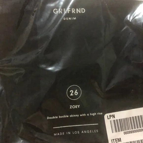 GRLFRND Denim Zoey Double Buckle Slim Jeans