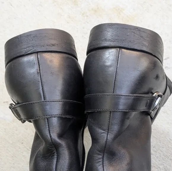 Gucci Side Zip Boots Black Leather Men 10.5