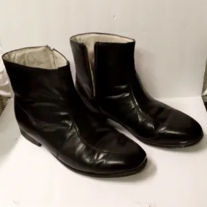 Haband Men's Chukka Boots Executive Selection Leather Black Size 13 EEE
