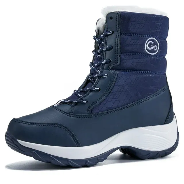 HARENC Women Snow Boots Winter Shoes for Women Waterproof Booties