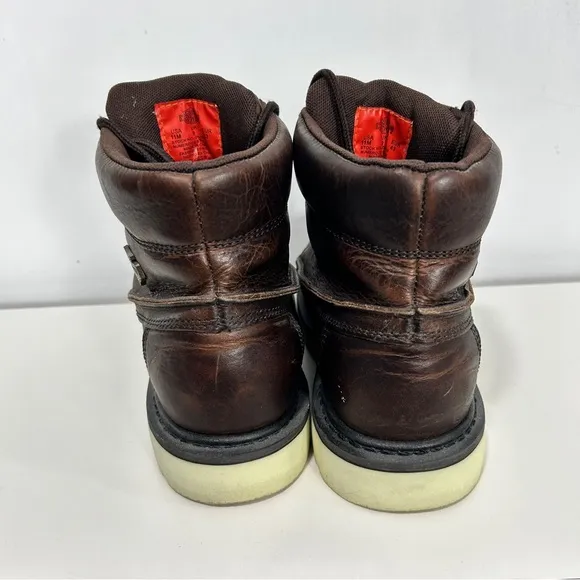 Harley-Davidson Marconi Brown Ankle Boots with Lace-Up Design
