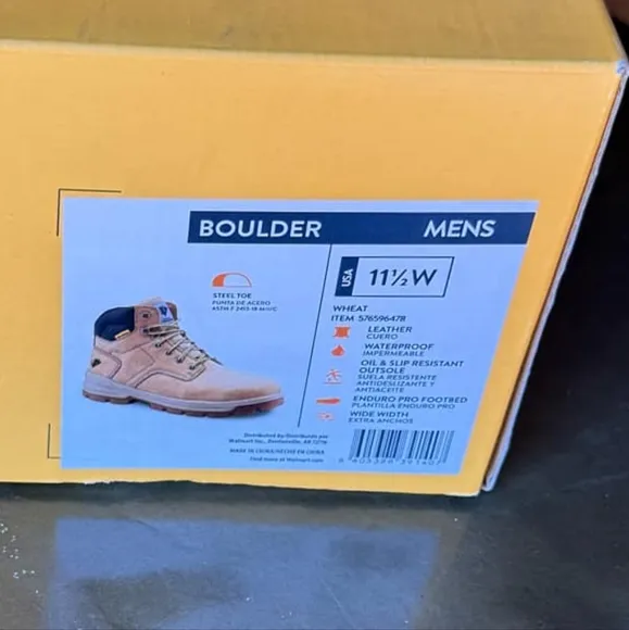 Herman Survivors Men 11.5 WIDE Boulder Waterproof 6&quot; Steel Toe Work Boots - NEW