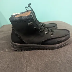 Hey Dude Bradley Men Boots Black Size 10