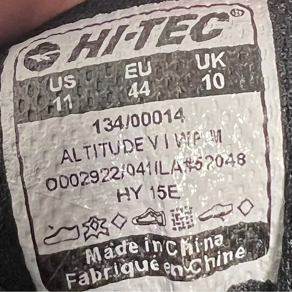 Hi-Tec waterproof boots working brown work boots shoes black dri-tech altitude