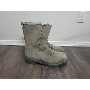 Hoffmans SG10PowerX Sage Powerline Steel Toe 10&quot; Leather Lineman Boots 13 New