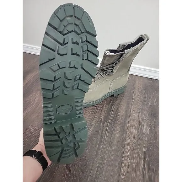 Hoffmans SG10PowerX Sage Powerline Steel Toe 10&quot; Leather Lineman Boots 13 New