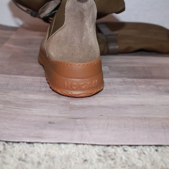 Hogan Brown Winter &amp; Rain Boots sz 7.5