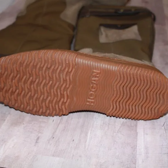 Hogan Brown Winter &amp; Rain Boots sz 7.5