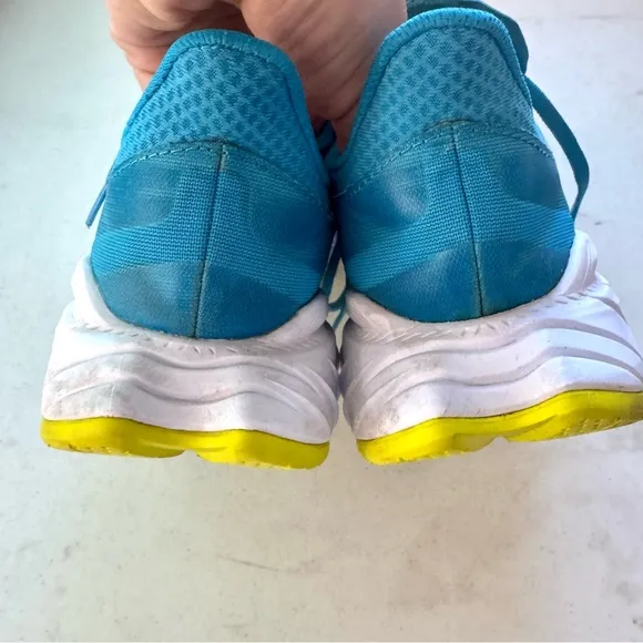 Hoka One One Endurance X 2 Lace Up Athletic Running Shoes Blue Size 9D