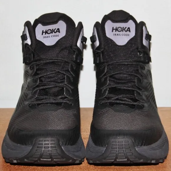 Hoka One One Trail Code Gore-Tex GTX Hiking Boots Mens 10 10.5 11 Black