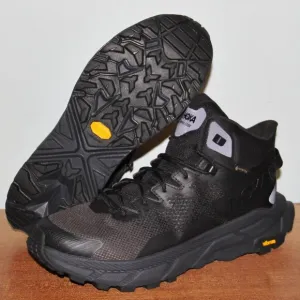 Hoka One One Trail Code Gore-Tex GTX Hiking Boots Mens 10 10.5 11 Black