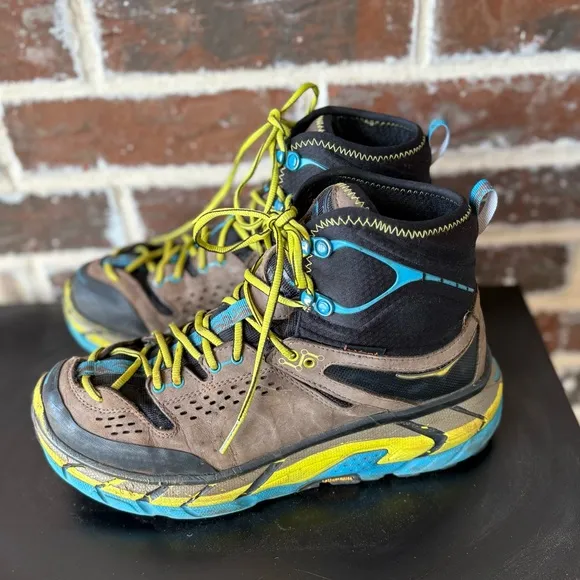 hoka Tor Ultra Hi Waterproof Hiking Boots Men's Size 8.5