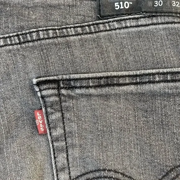 🌟HP🌟Levi’s 510 Skinny Gray Denim Jeans 30 x 32 Sustainably Made