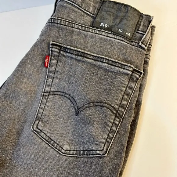 🌟HP🌟Levi’s 510 Skinny Gray Denim Jeans 30 x 32 Sustainably Made
