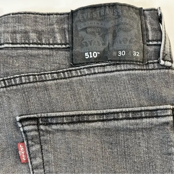🌟HP🌟Levi’s 510 Skinny Gray Denim Jeans 30 x 32 Sustainably Made