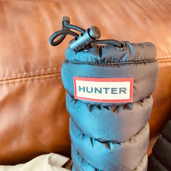 Hunter Black Quilted Tall Boots