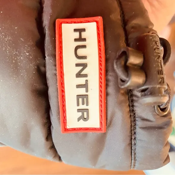 Hunter Black Quilted Tall Boots