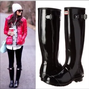 Hunter Black Winter and Rain Boots
