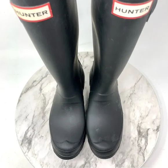 Hunter Classic Tall Rubber Rain Boots 4-Youth 5/36-WNS Equestrian Preppy Neutral