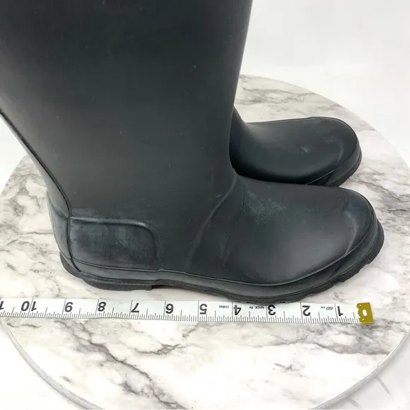 Hunter Classic Tall Rubber Rain Boots 4-Youth 5/36-WNS Equestrian Preppy Neutral