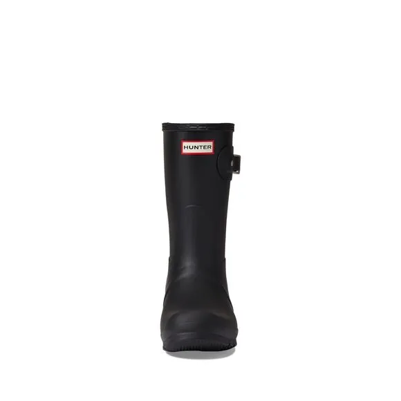 HUNTER FOOTWEAR WOMEN'S ORIGINAL SHORT INSULATED RAIN BOOT, BLACK, 7