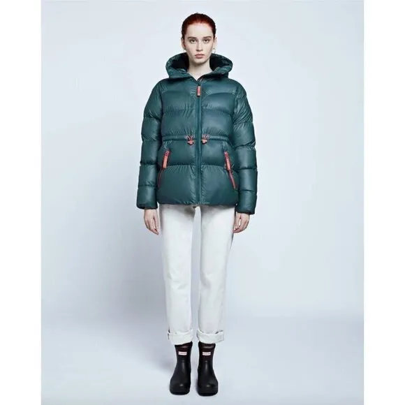 Hunter Original A Line Puffer Jacket Blue Womens Size Medium