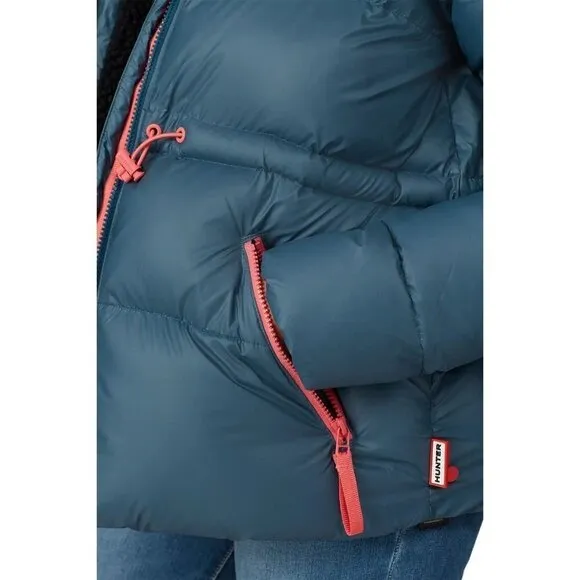 Hunter Original A Line Puffer Jacket Blue Womens Size Medium