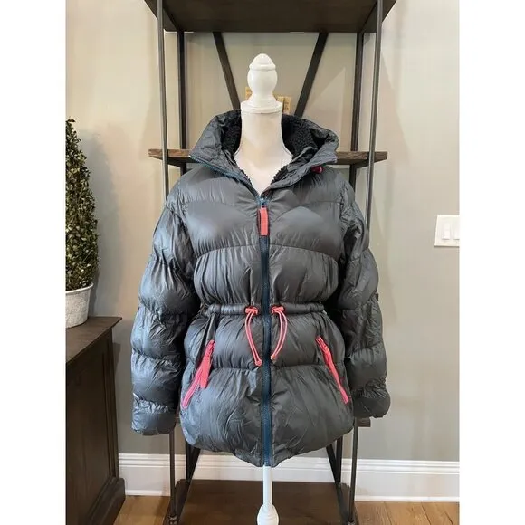 Hunter Original A Line Puffer Jacket Blue Womens Size Medium