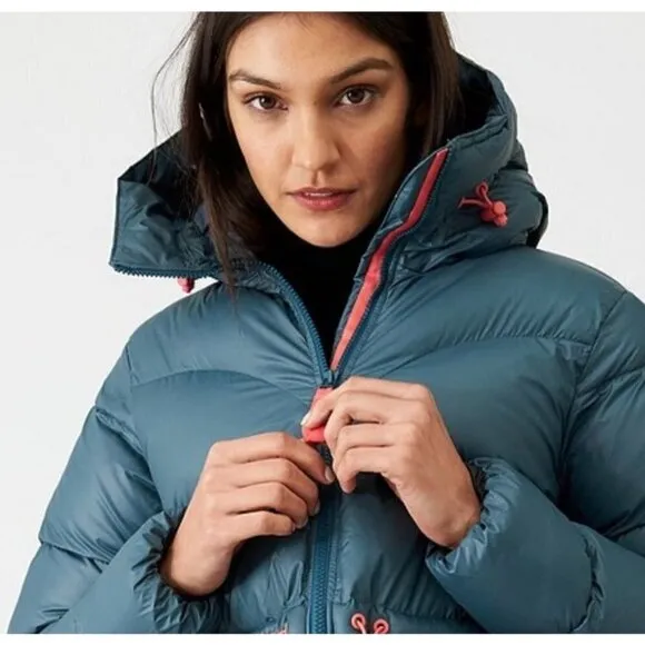 Hunter Original A Line Puffer Jacket Blue Womens Size Medium