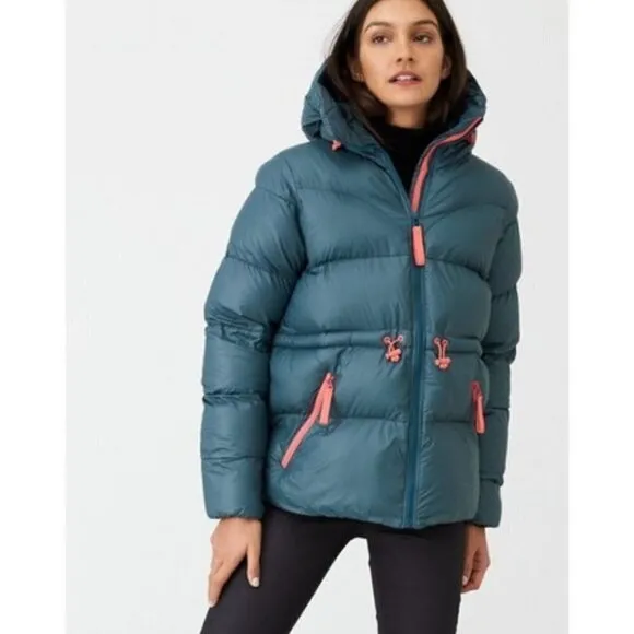 Hunter Original A Line Puffer Jacket Blue Womens Size Medium