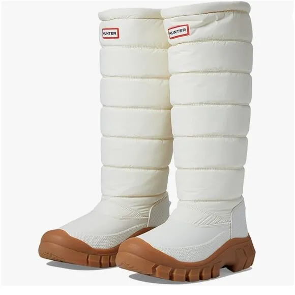 Hunter Original Intrepid White Tall Rain Boots - Size 9