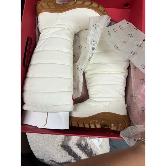 Hunter Original Intrepid White Tall Rain Boots - Size 9