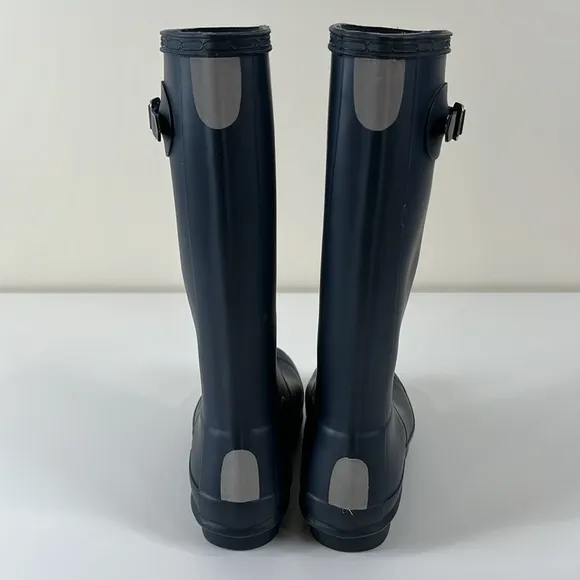 Hunter Original Waterproof Rain Winter Boots Dark Blue Kids Unisex