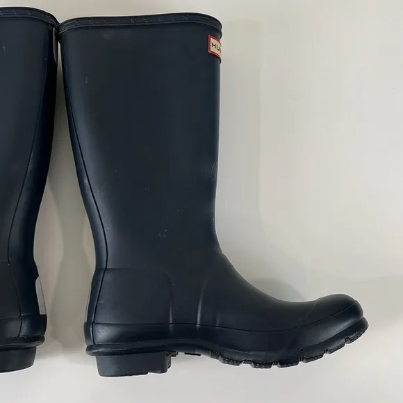 Hunter Original Waterproof Rain Winter Boots Dark Blue Kids Unisex