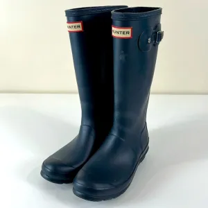 Hunter Original Waterproof Rain Winter Boots Dark Blue Kids Unisex