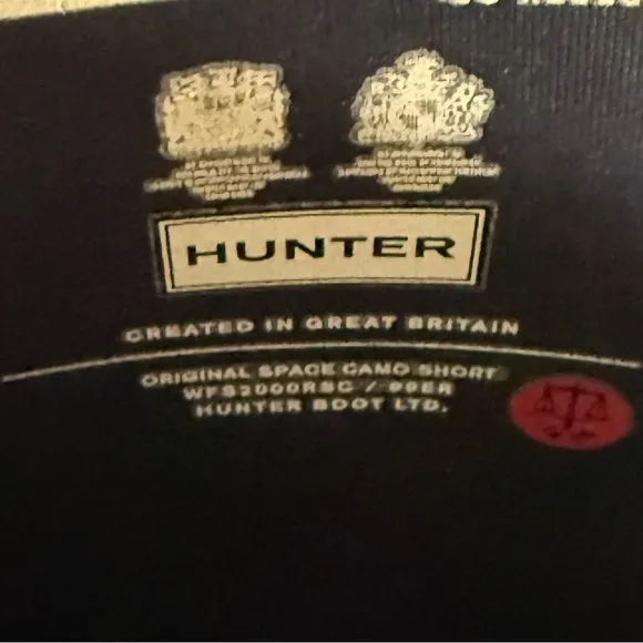 Hunter Women's Sz 8 Original Short Space Camo Galaxy Rain Boots Insulated