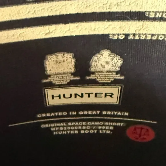 Hunter Women's Sz 8 Original Short Space Camo Galaxy Rain Boots Insulated