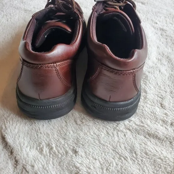 Hush Puppies Dark Brown Leather Gus Office Work Formal Wedding Dress Shoes 10.5