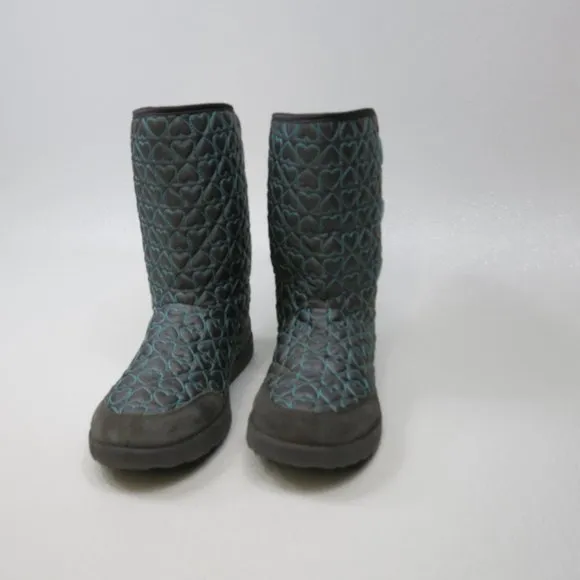 I Heart Puffy Tall Fully Insulated Winter Warm Boots Kids 6